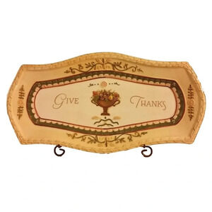 Grassland Roads Give Thanks Cheese Platter NEW Thanksgiving